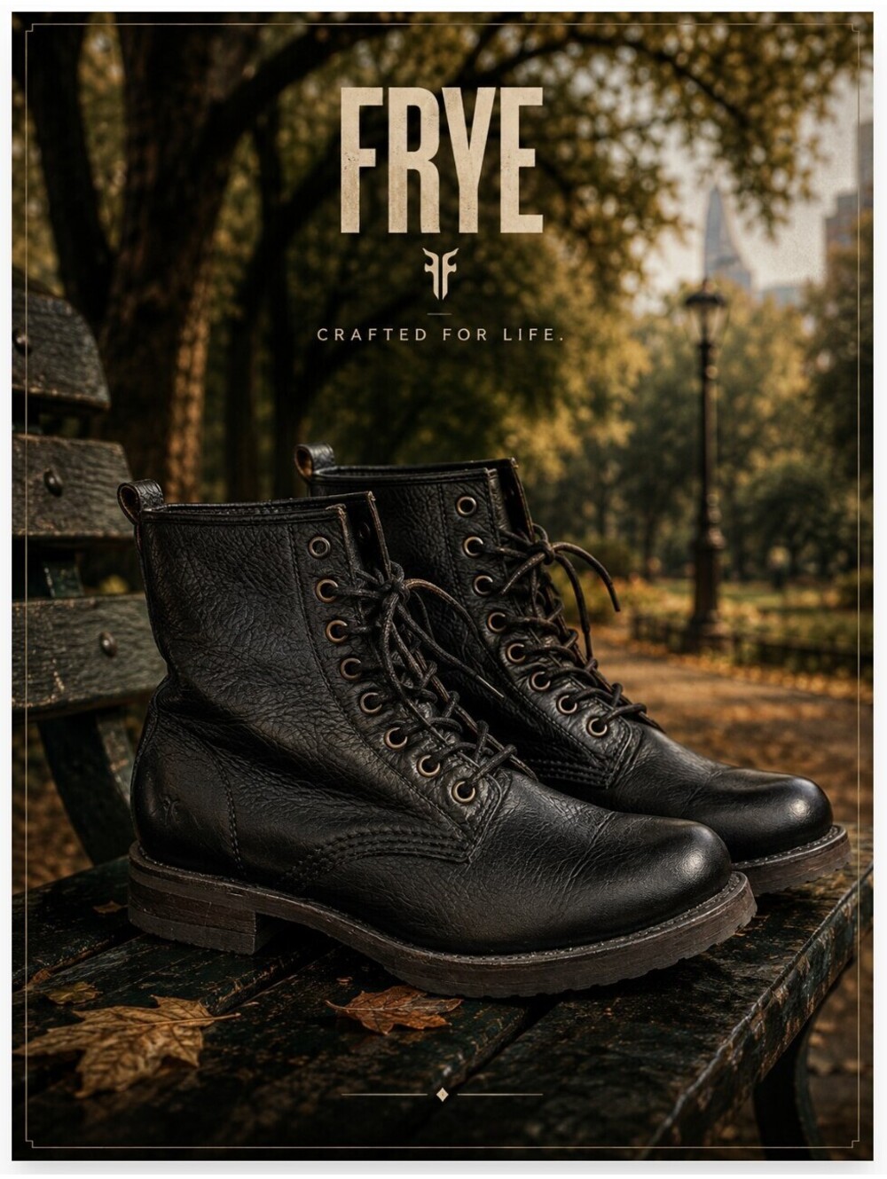 Frye Lace-up Mid Boots - size 10